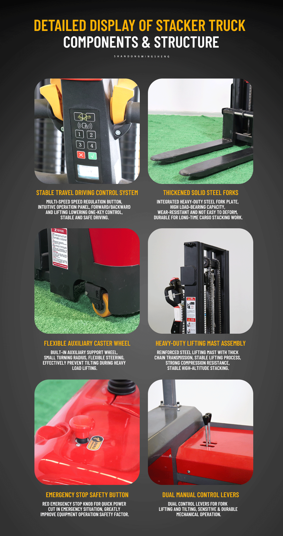 2 Ton Electric Stacker common detail